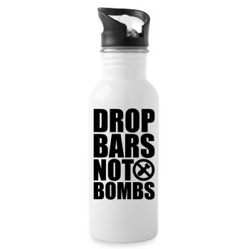 Des barres de largage, pas des bombes ! - Gourde avec paille intégrée - blanc - Droite