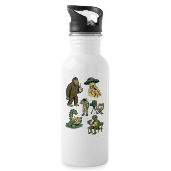 Cosmic Crew on Set - Water bottle with straw - white - Right
