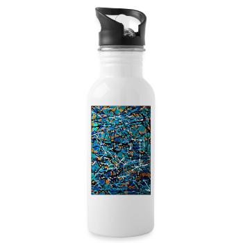 jcfejnghj - Water bottle with straw - white - Right