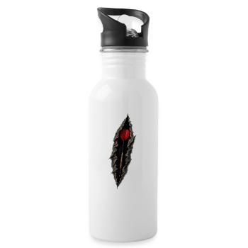 Dart in the Rift: Target Point in the Dark - Water bottle with straw - white - Right