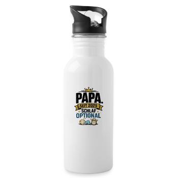 Seit 2025 Optional – Schlafendes Baby - Trinkflasche mit integriertem Trinkhalm - Weiß - Rechts