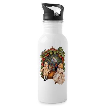 Dolls on strings - Water bottle with straw - white - Right