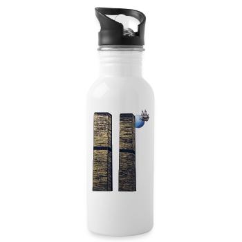 The two Towers - Water bottle with straw - white - Right