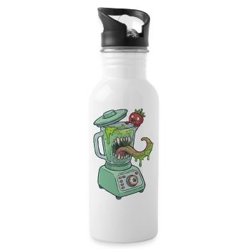 Monster Standmixer - Trinkflasche mit integriertem Trinkhalm - Weiß - Rechts