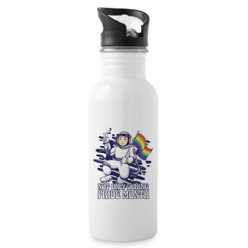 gay lesbienne LGBTQ pride gaysian i cadeau - Gourde avec paille intégrée - blanc - Droite