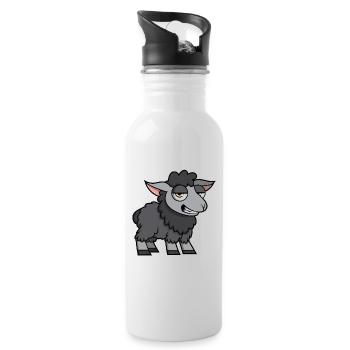 Black sheep - Water bottle with straw - white - Right
