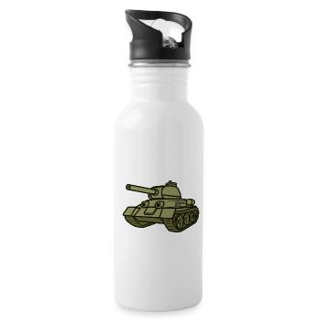 Tank - Water bottle with straw - white - Right
