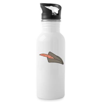Chapeau de chasseur - Gourde avec paille intégrée - blanc - Droite