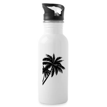 Palme Palm - Gourde avec paille intégrée - blanc - Droite