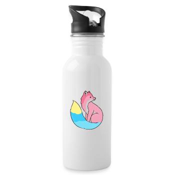Genderflux Fuchs Genderflux Pride - Water bottle with straw - white - Right
