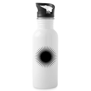 Sun - Water bottle with straw - white - Right