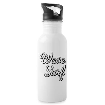 Wave Surf - Water bottle with straw - white - Right