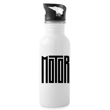 Moteur - Gourde avec paille intégrée - blanc - Droite