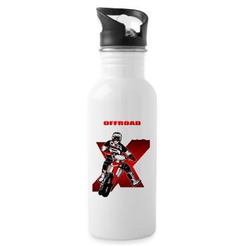 Enduro Offroad - Water bottle with straw - white - Right