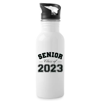 Senior Class Of 2023 - Water bottle with straw - white - Right