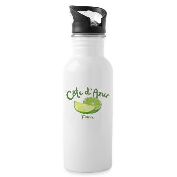 Côte d'Azur - Saint Tropez - Holidays - France - Water bottle with straw - white - Right