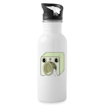 MASCHINE - Trinkflasche mit integriertem Trinkhalm - Weiß - Rechts