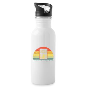 Das ist ein Mischpult keine Kläranlage - Trinkflasche mit integriertem Trinkhalm - Weiß - Rechts