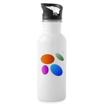 Circles - ellipses #4 - playing with geometry - Water bottle with straw - white - Right