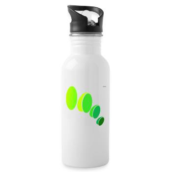 Ellipses #5 - playing with geometry - Water bottle with straw - white - Right