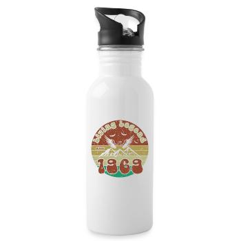 55th Birthday Living Legend since VIN 1969 - Water bottle with straw - white - Right
