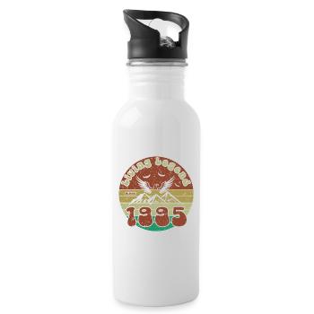 29th Birthday Living Legend since VIN 1995 - Water bottle with straw - white - Right