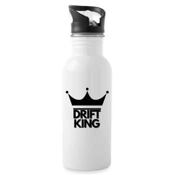 Drift World DRIFT KING MEN - Water bottle with straw - white - Right
