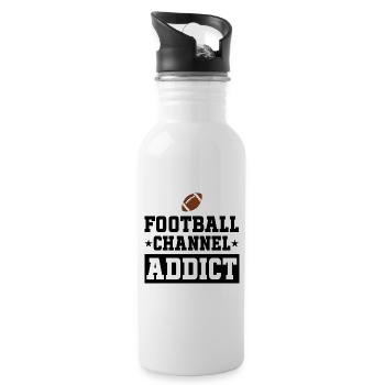 Adore Regarder Football Américain - Gourde avec paille intégrée - blanc - Droite