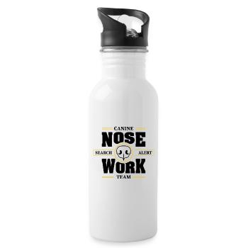 NOSE WORK Team Search Dog Nose Work Dogs Dog - Water bottle with straw - white - Right