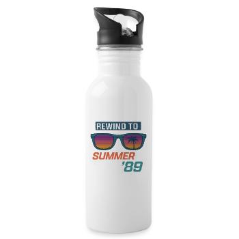 Rewind to Summer '89 - Water bottle with straw - white - Right