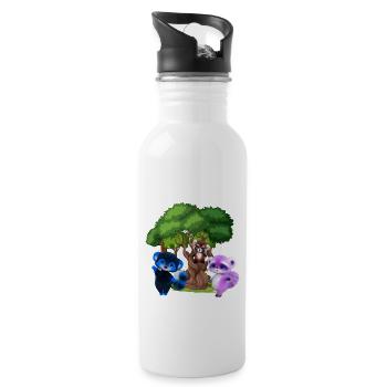 Cuddles of Cuteness - Water bottle with straw - white - Right