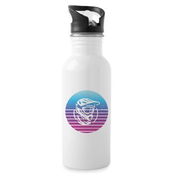 Cyclists MTB Men Mountain Bike Mountain Bikers - Water bottle with straw - white - Right