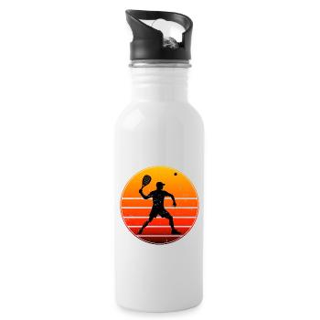 Pickleball Women's Racquetball Pickleball - Water bottle with straw - white - Right