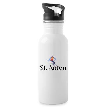 Saint-Anton - Sankt Anton - Arlberg - Tyrol - Alpes - Gourde avec paille intégrée - blanc - Droite