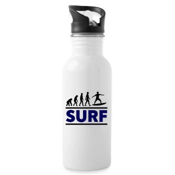 Surf Evolution - Trinkflasche mit integriertem Trinkhalm - Weiß - Rechts