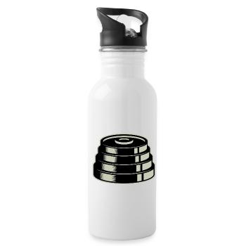 Weight dumbbell - Water bottle with straw - white - Right