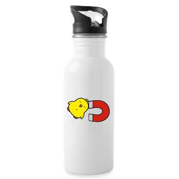 Küken-Magnet - Trinkflasche mit integriertem Trinkhalm - Weiß - Rechts