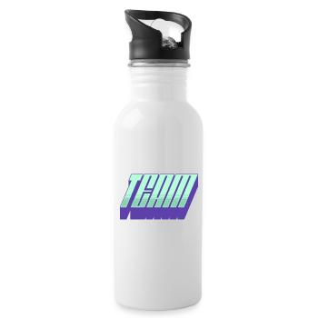 Team - Water bottle with straw - white - Right