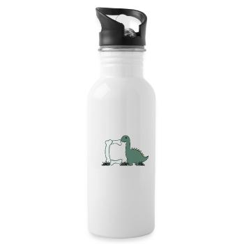 Buchstabe C - Trinkflasche mit integriertem Trinkhalm - Weiß - Rechts