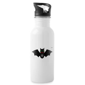 Bat - Water bottle with straw - white - Right