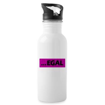 ... EGAL - Trinkflasche mit integriertem Trinkhalm - Weiß - Rechts
