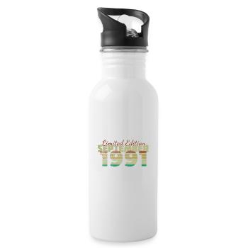 33rd Birthday Limited Edition (SCR) 09/1991 - Water bottle with straw - white - Right