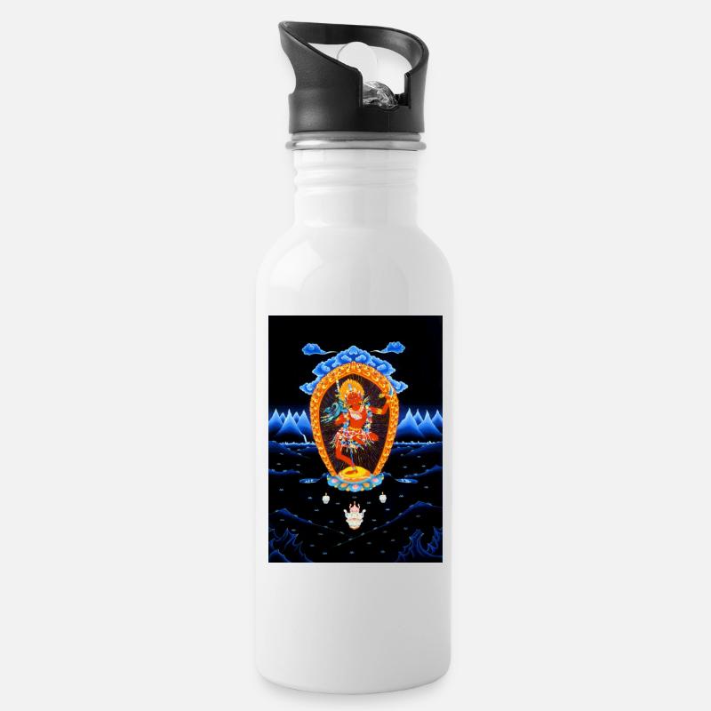 Vajra Varahi - Water bottle with straw - white