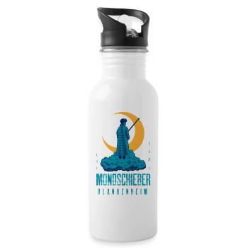 Südharz Merch - Mondschieber Blankenheim - Trinkflasche mit integriertem Trinkhalm - Weiß - Rechts