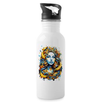 Femme banane - Gourde avec paille intégrée - blanc - Droite