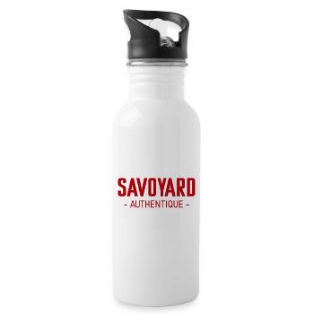 Savoyard authentique - Gourde avec paille intégrée - blanc - Droite