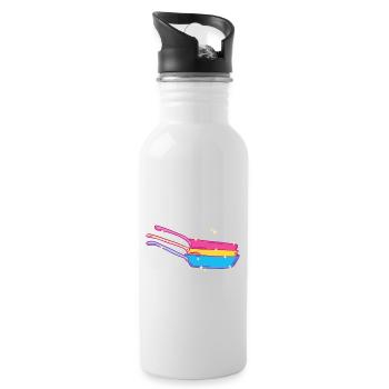 Kitchen pan stack Pansexual - Water bottle with straw - white - Right