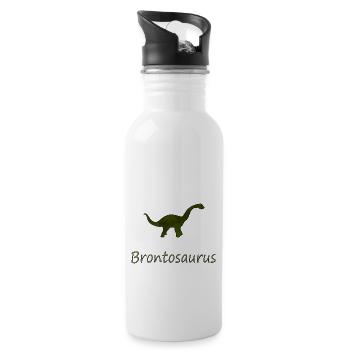 Brontosaurus Dino - Water bottle with straw - white - Right