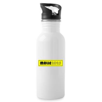 Malle 2025 - Trinkflasche mit integriertem Trinkhalm - Weiß - Rechts