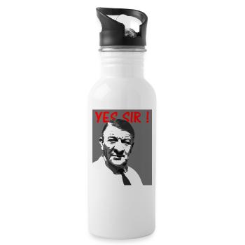 Yes sir ! Uncle Gunslinger - Water bottle with straw - white - Right
